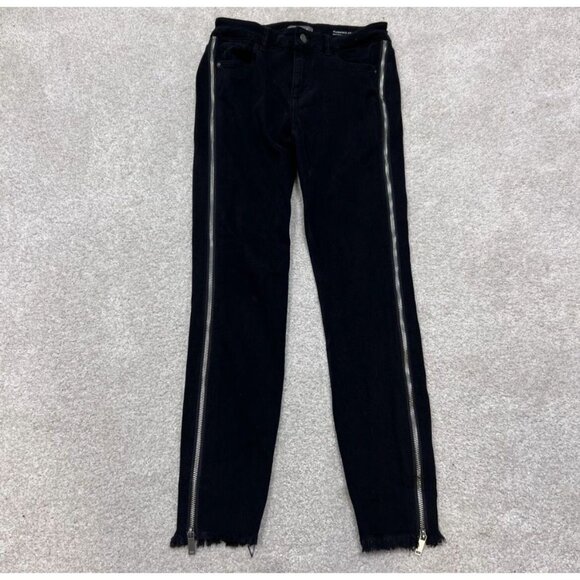 DL1961 Florence Cropped Mid Rise Instasculpt Skinny Jegging Side Zipper Size 25 - Picture 1 of 12